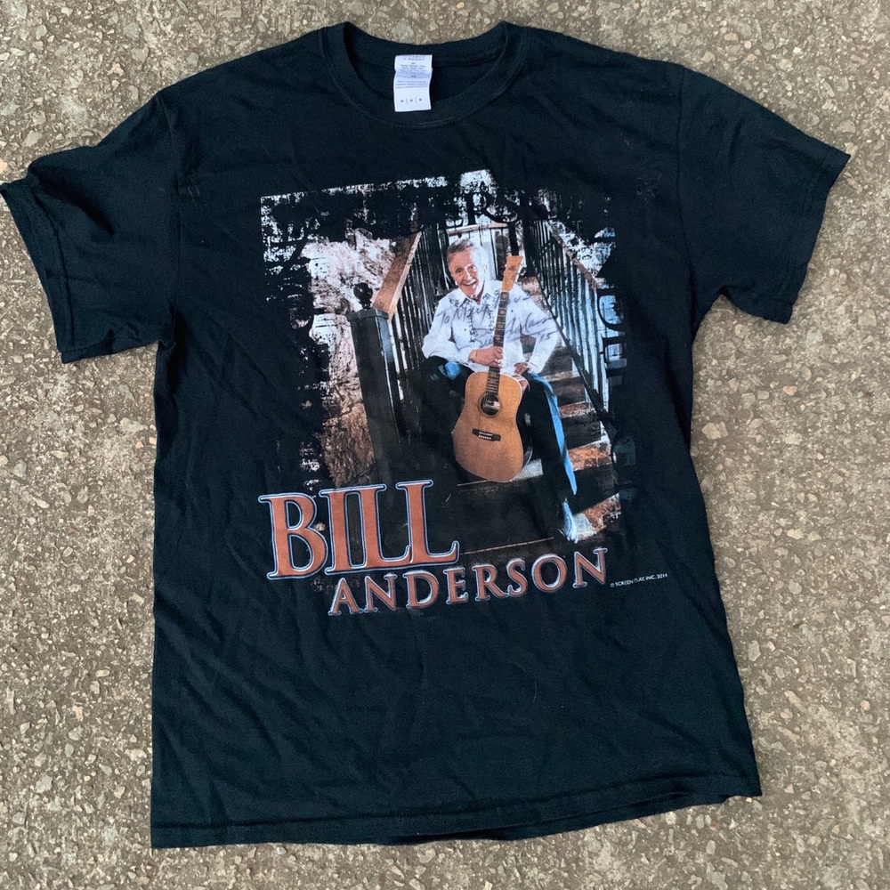Bill Anderson Autographed shirt Medium